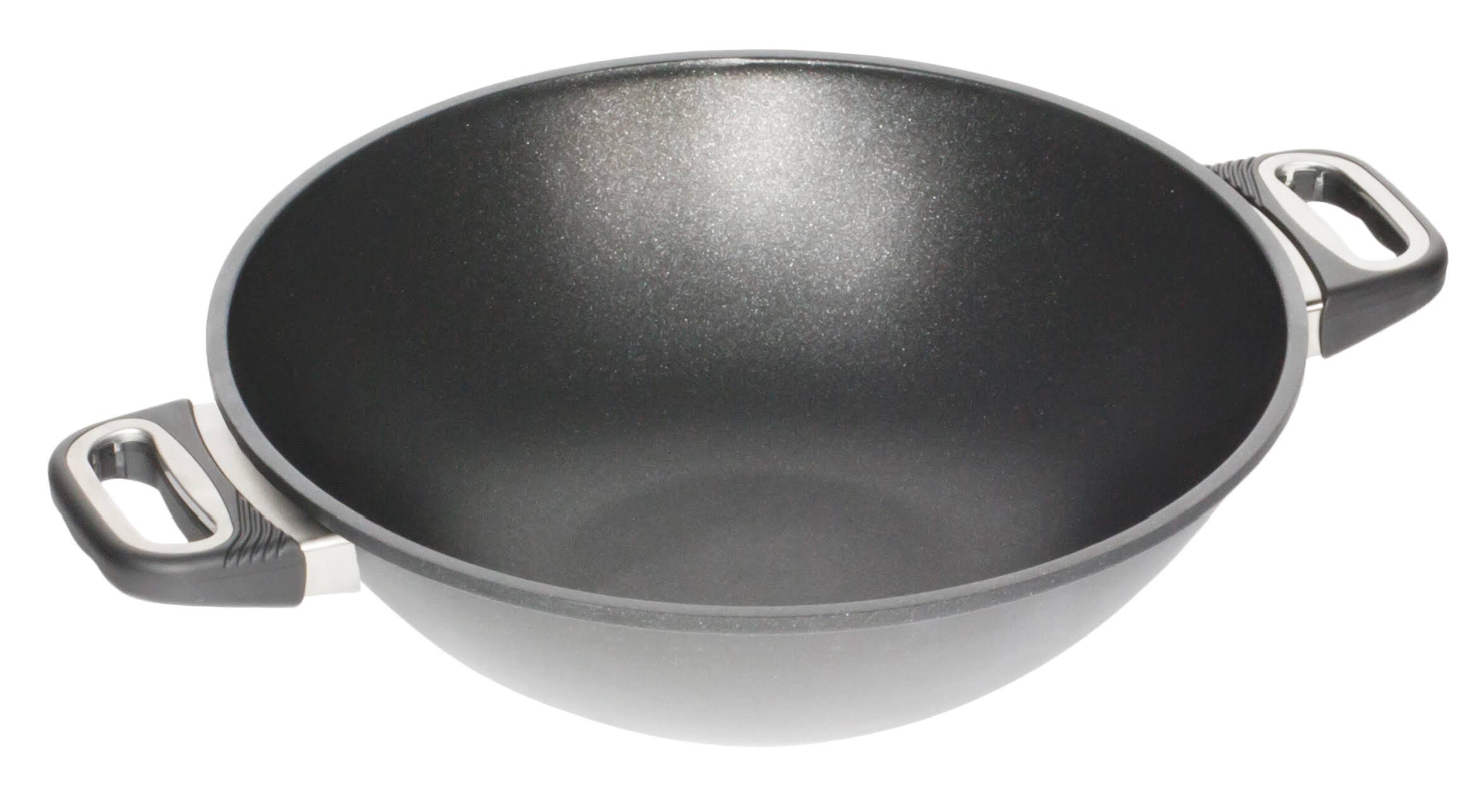 Betty Bossi Poêle à wok avec couvercle en verre, 32 cm