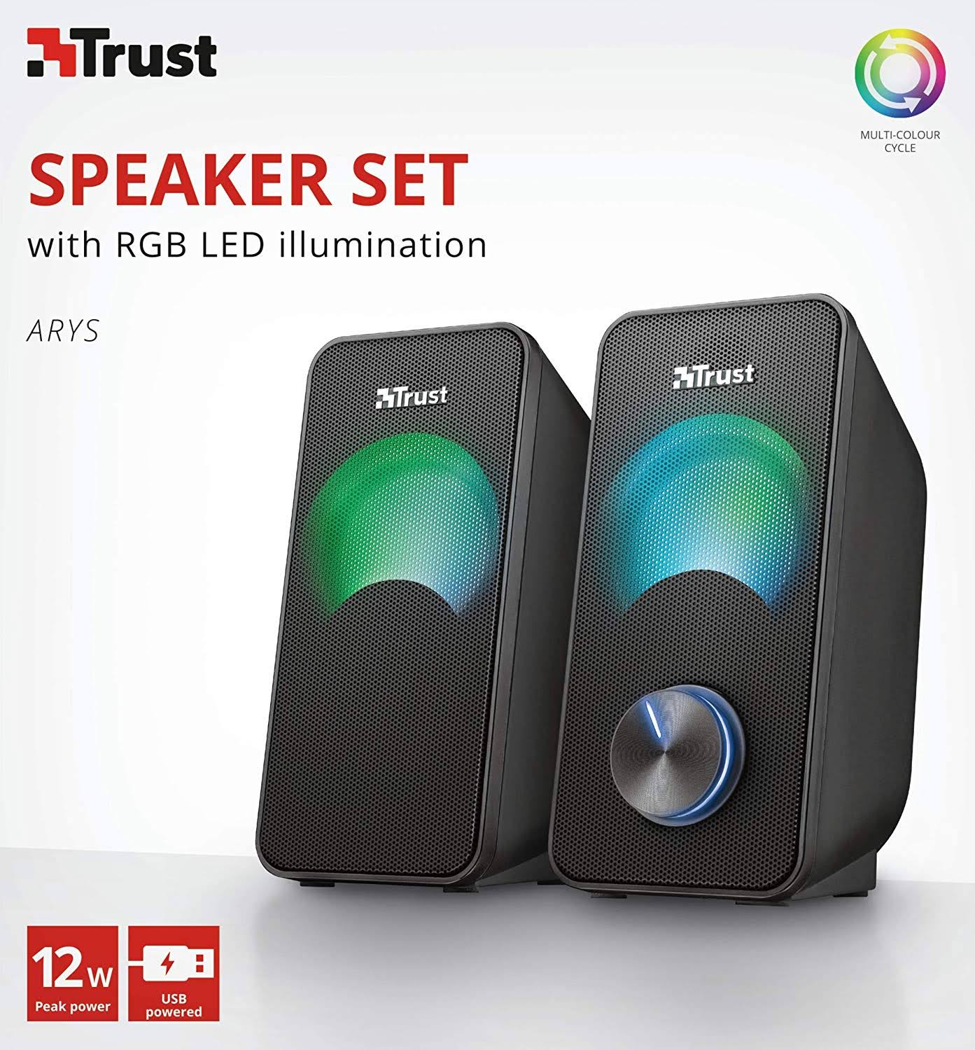 trust arys compact 2.0 speaker rgb