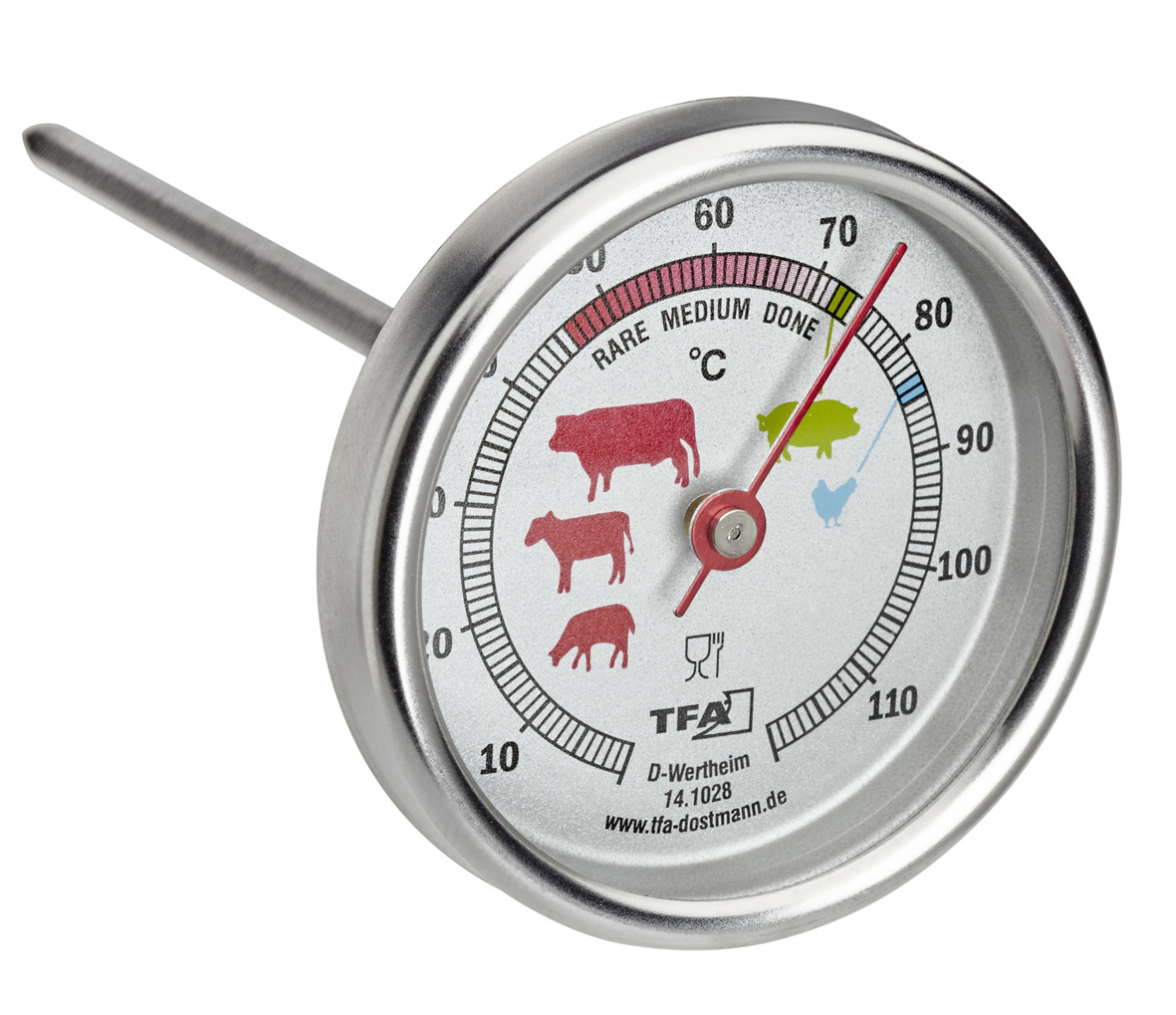 Termometro per carne in acciaio inossidabile