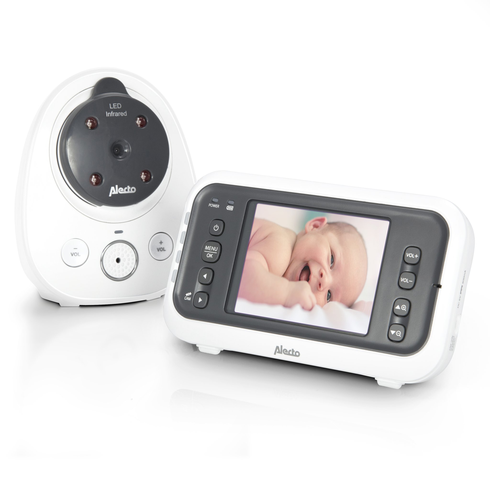 Port gebonden Reizende handelaar Alecto Baby monitor with camera DVM-77, color display 2.8 inches, Eco,  2-way 50m / 300m | Buchmann Direct Electronics AG