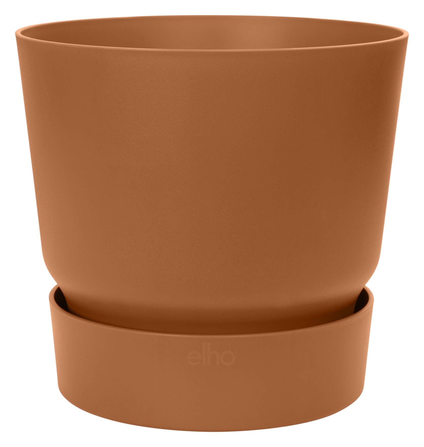 elho Greenville vaso rotondo 18 cm zenzero marrone - acquista su