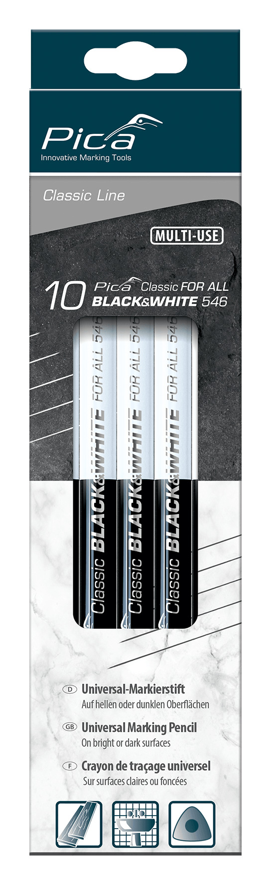 PICA Marking Pencil for Bright & Dark Surfaces