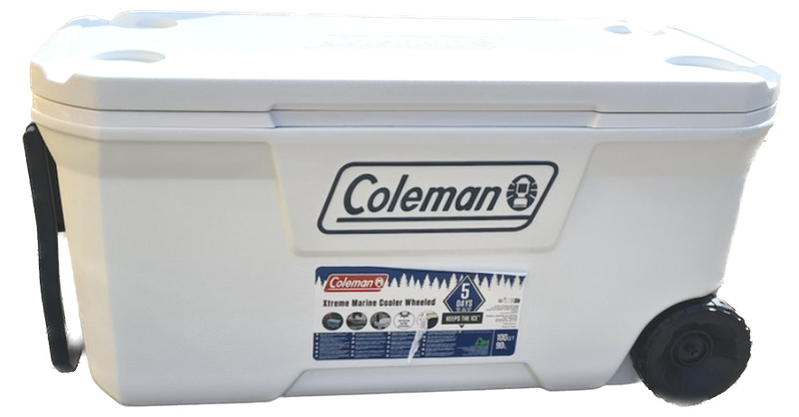 Coleman Xtreme 100 Qt Kühlbox mit Rollen - Hochleistungs-Kühlung auf