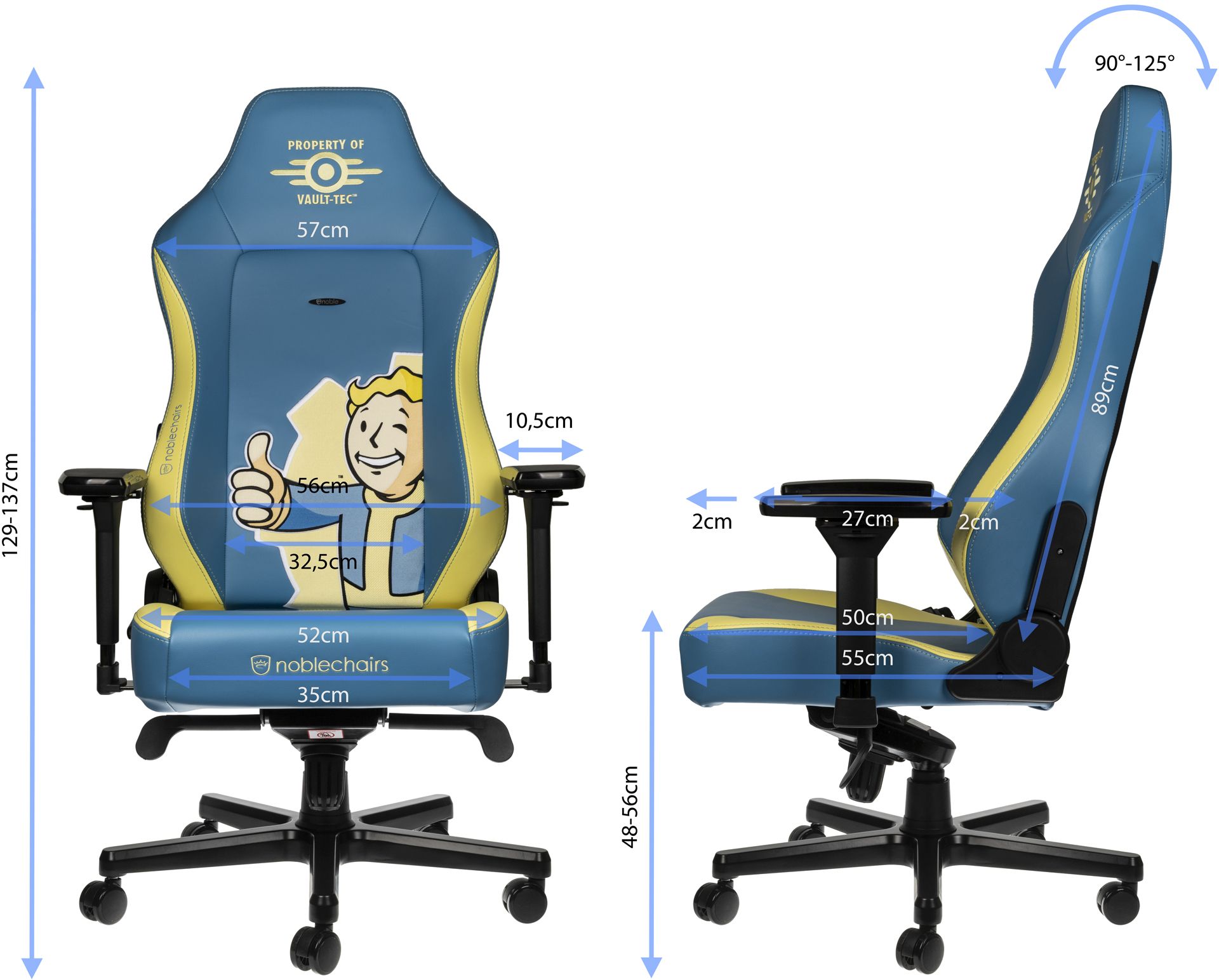 Noblechairs hero fallout 2025 vault tec edition