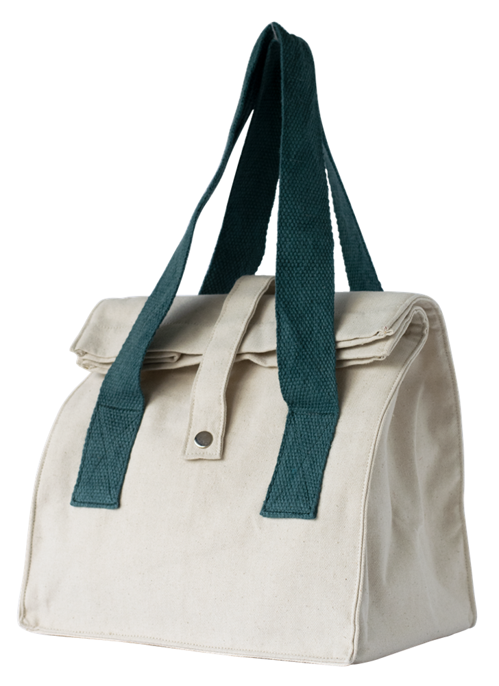 Pebbly Borsa pranzo, naturale, blu scuro 32x25x17cm - acquista su