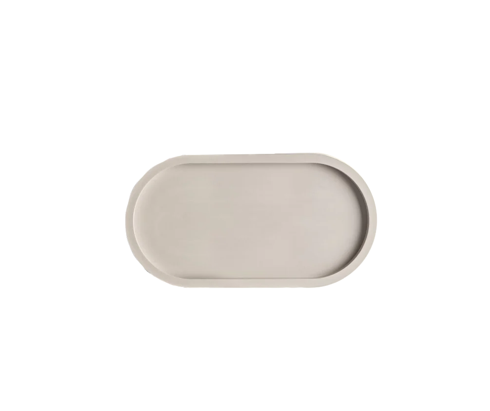 Nordesign Vassoio decorativo in cemento grigio chiaro 18x9,5x1,7 cm -  acquista su