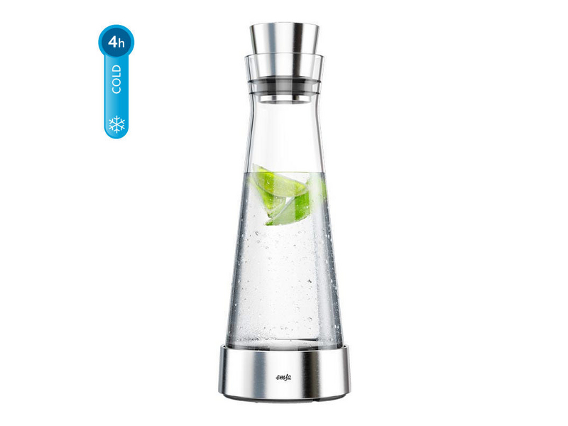 Emsa Cool carafe Flow Slim glass - Inox 1.0l 514233 - buy at buchmann.ch