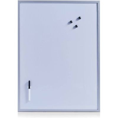 Zeller Present Magnet memo board aluminum gray 60x80cm