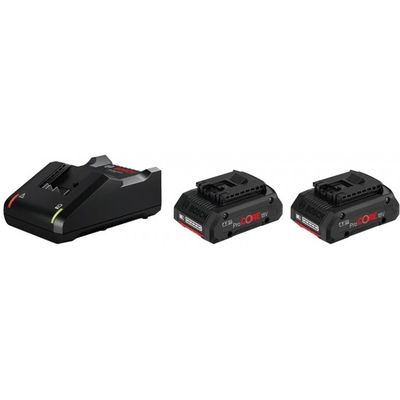 Bosch Starter kit batteria: 2 x ProCORE18 Volt, 4,0 Ah e GAL 18V-40 1600A01BA3