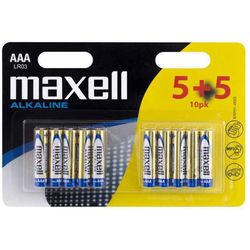 Maxell Batterie AAA 5 + 5 pièces