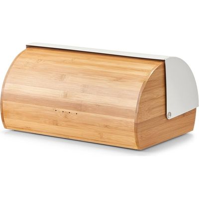 Zeller Present Rollbrotkasten BambooMetall weiss 39x27x19cm 25366 Bild 2