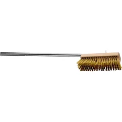 Piazza Oven brush rectangular 27.5x6.5x7cm brass rotatable L137cm