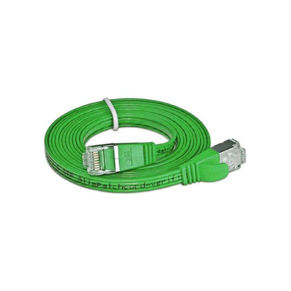 SLIM câble patch Cat 6, STP, 7.5 m, vert Bild 1