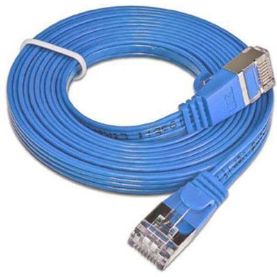 SLIM patchkabel  Cat 6, STP, 0.1 m, Blau Bild 6