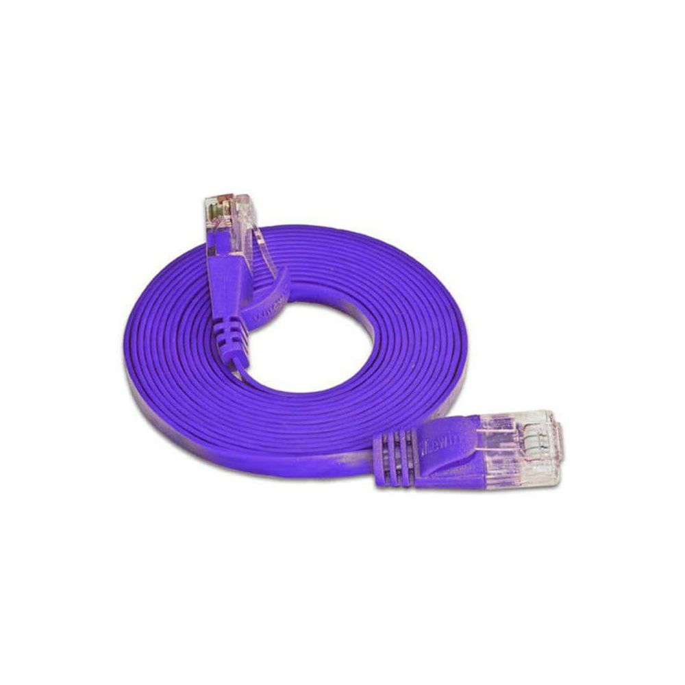 SLIM Câble de raccordement Cat 6, UTP, 1 m, violet Bild 1