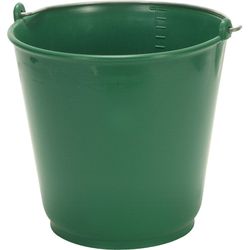 Hug & Zollet Bucket green 16 ltr. Plastic 34x33 cm with liter dimensions