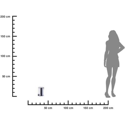 Zeller Present Pattumiera a pedale inox 3 litri ø16,9x25,5cm Bild 5