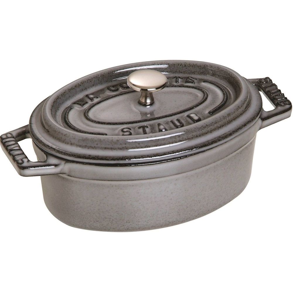 Staub Topf oval grau 5.5 lt. 31cm Bild 1