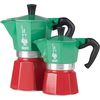 Bialetti Macchina per caffè espresso Moka Express verde rosso, 3 tazze thumb 5