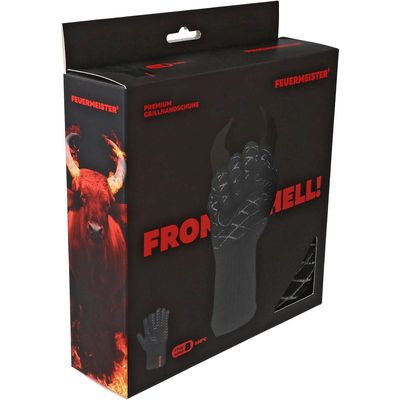 Feuermeister Grillhandschuh Premium BBQ Schwarz, Grösse 12 Bild 5