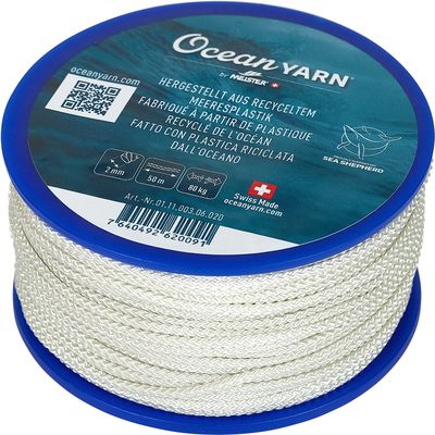 Meister OceanYarn rope 2mm, 50m normal braid, white Bild 6