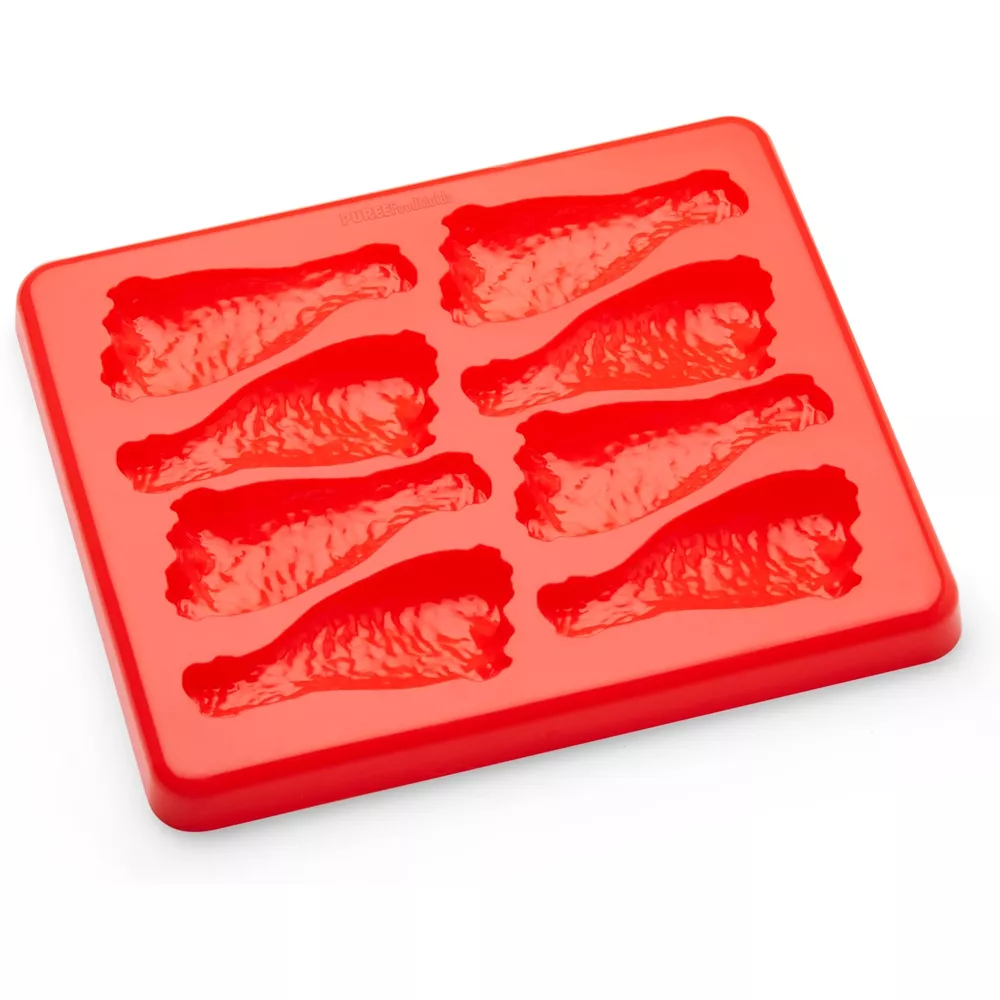 Diverse Andere Form für pürierte Speisen mit Deckel rot Pouletbein 50/55g Bild 1