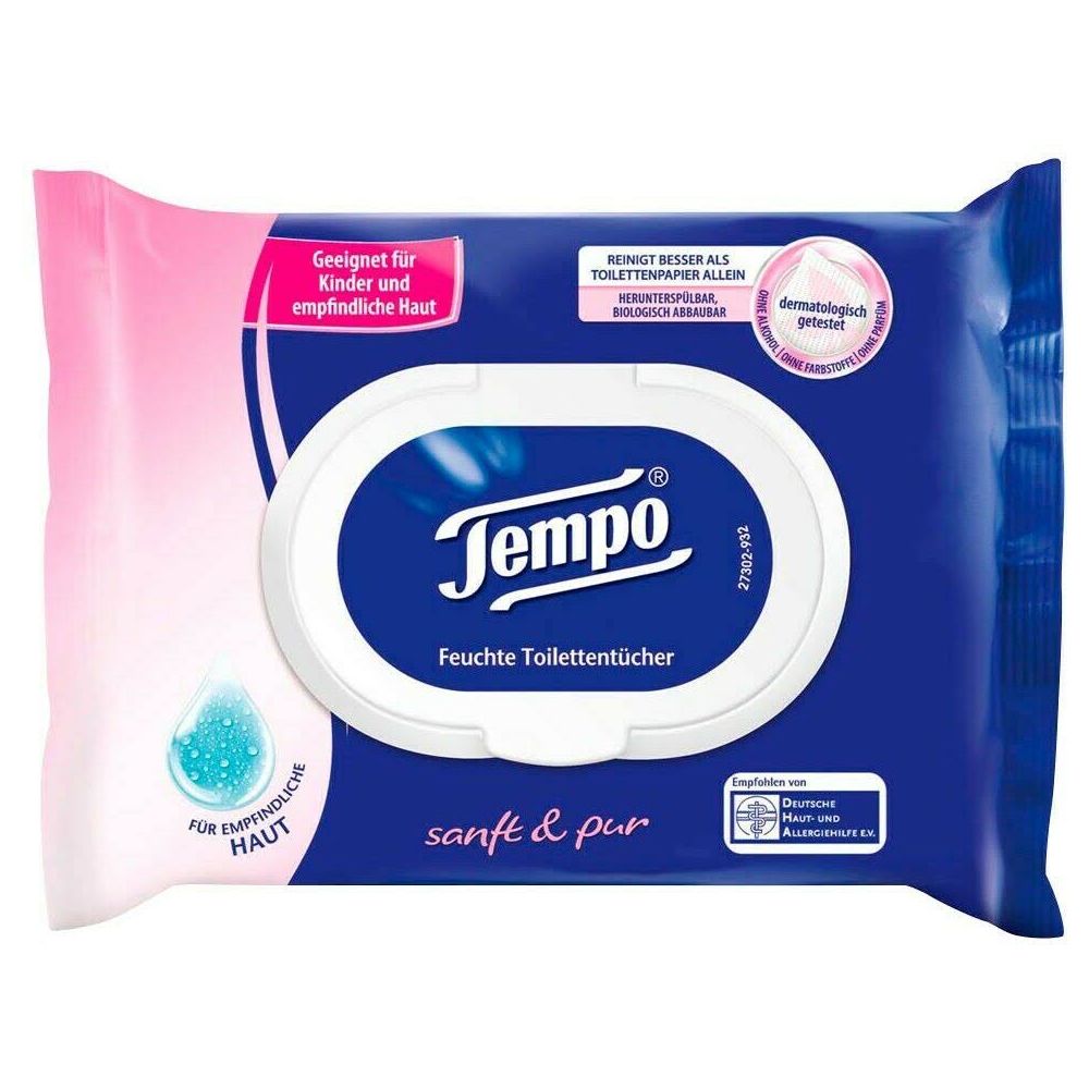 Tempo soft wipes gentle &amp; pure perfume-free single pack Bild 1