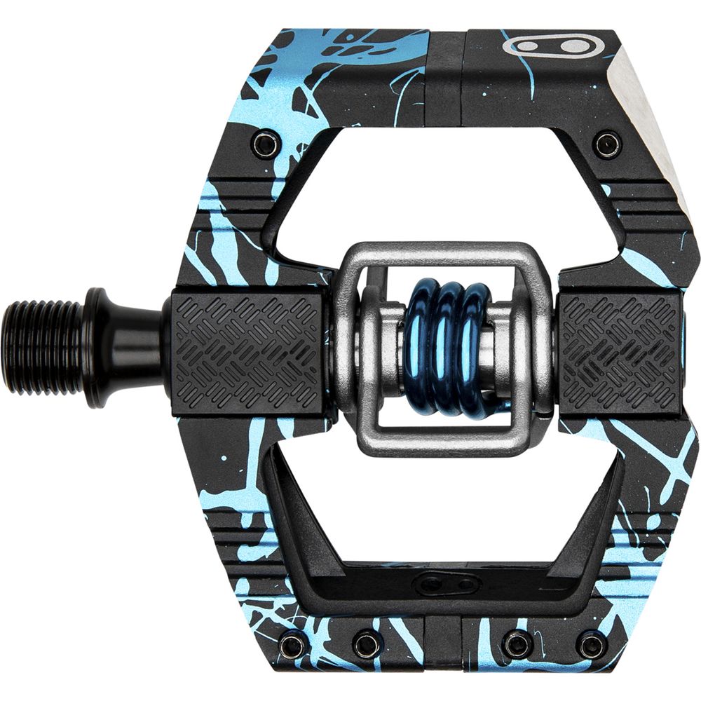 Crankbrothers Pedale Mallet E LS Splatter blu Bild 1