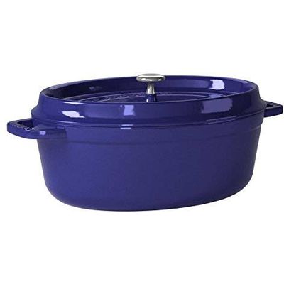 Staub Topf oval dunkelblau 5.4 lt. 31cm Bild 3