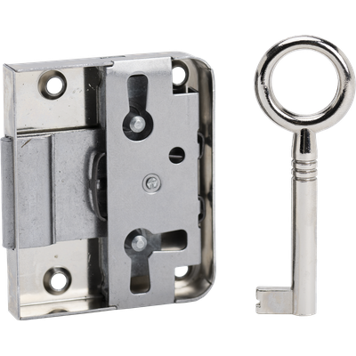 Junie Locker key Steel verni. right and left backset 30 mm