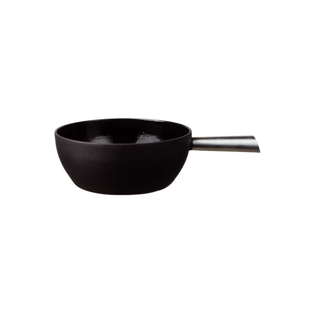 Stöckli Fonduecaquelon Elégance cast black ø24cm 7324.14 Bild 1