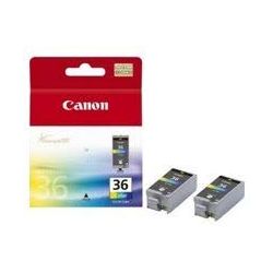 Canon CLI-36 Tintenpatrone Original Schwarz, Cyan, Magenta, Gelb Mehrfachverpackung 2 Stück(e)