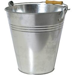 Siena Garden Bucket with wooden handle 10l galvanized