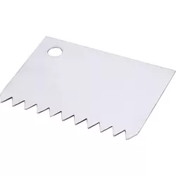 Contacto Raschietto a pettine, acciaio inox 11x8 cm