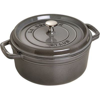 Staub Topf rund grau 0.4 lt., 12cm