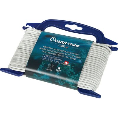 Meister OceanYarn Elastic 4mm, corde élastique 20m, blanc