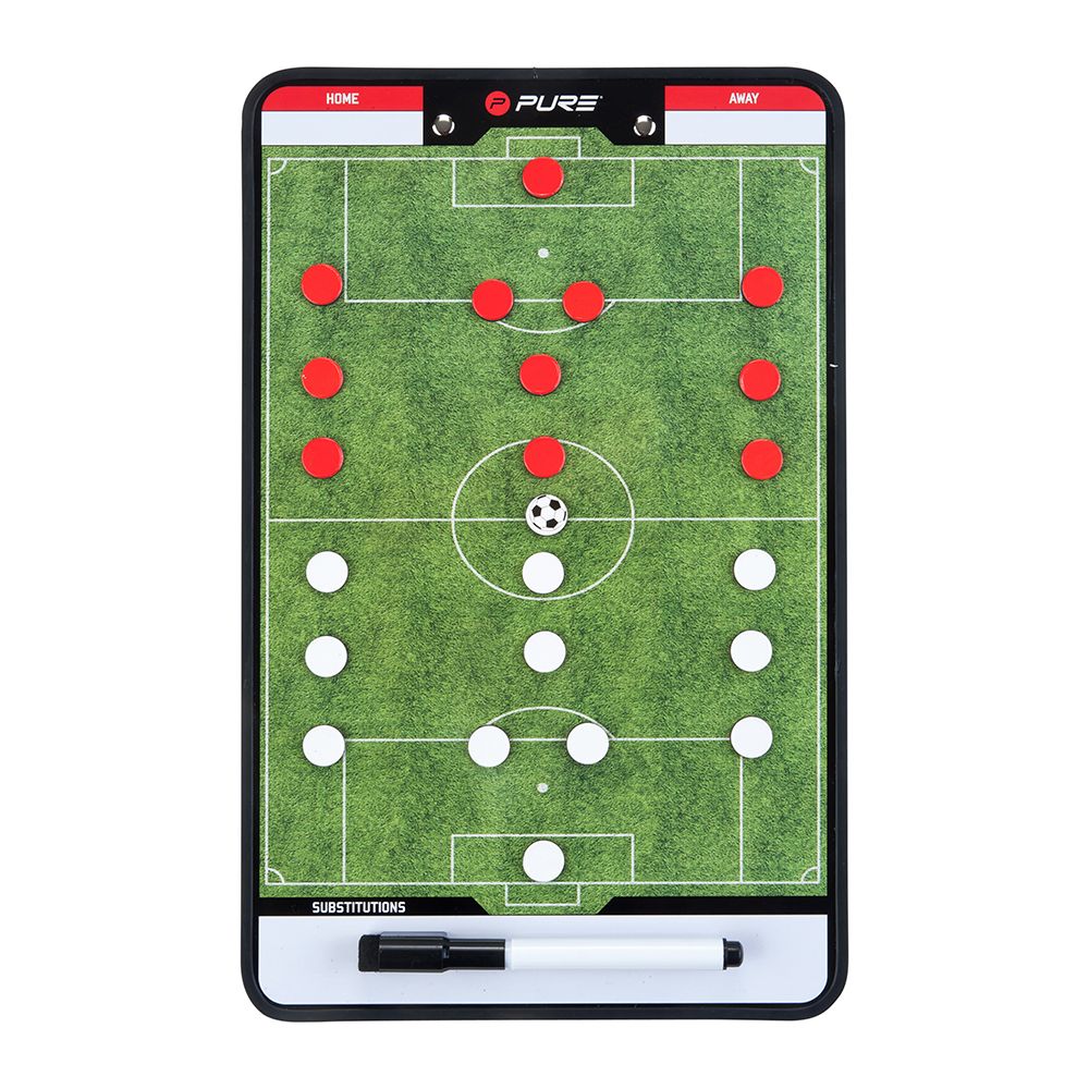 pure2improve doppelseitiges Coach-Board Fussball 35x22cm Bild 1