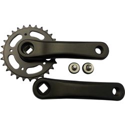 Mustang Crankset 28T. 127mm aluminum