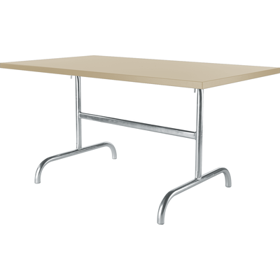 Schaffner Metal table Säntis 140x80 - Hot Dipped Galvanized - Pastel Sand