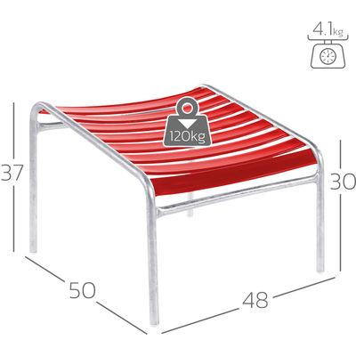 Schaffner Säntis Lättli Hocker - Feuerverzinkt - Pastellbraun Bild 2