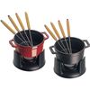 Staub Fonduta nero mini 6 pz. 10 centimetri