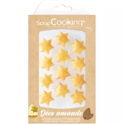 Scrap Cooking Marzipan decoration Christmas stars 15g