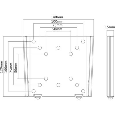 Multibrackets 2988 adaptateur 100x100 noir Bild 14