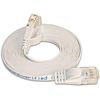 SLIM Câble de patch Cat 6, UTP, 0.1 m, blanc