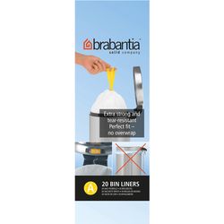 Brabantia Kehrichtsack A weiss Rolle à 20St 3Liter 31 17 27