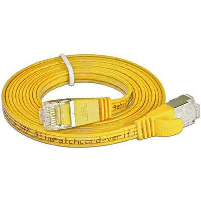 SLIM patchkabel  Cat 6, STP, 10 m, Gelb