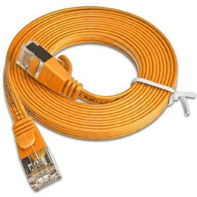 SLIM patchkabel  Cat 6, STP, 0.75 m, Orange Bild 3