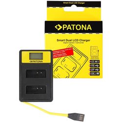 Patona Ladegerät Smart Dual LCD USB Canon LP-E12