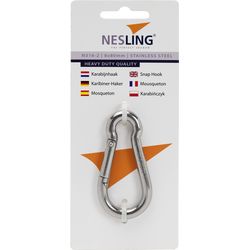 Nesling Mousqueton Inox 8cm ø8mm