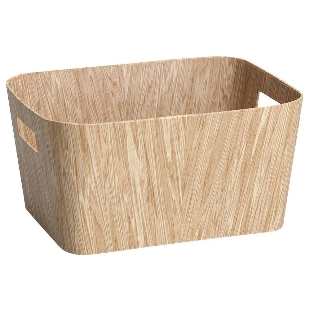 Zeller Present Storage Box Wood Cardboard 22.9x30.5x15.12cm Bild 1